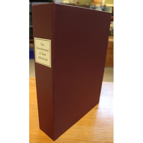 68 - FOLIO SOCIETY The Benedictional of Saint Aethelwold bound in full goatskin leather no.477 of 1000 co... 