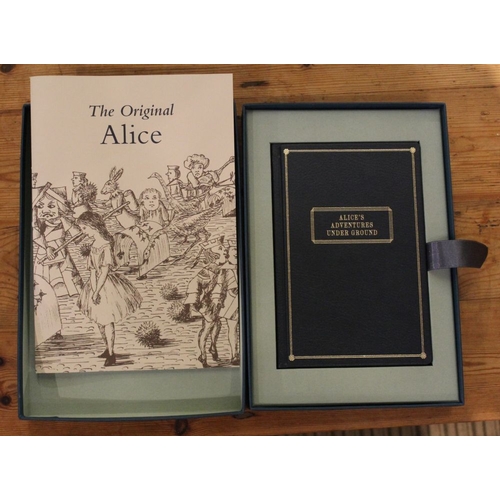 70 - FOLIO SOCIETY - LEWIS CARROLL Alice's Adventures Underground BRITISH LIBRARY 2008 no 739 of 3750 cop... 