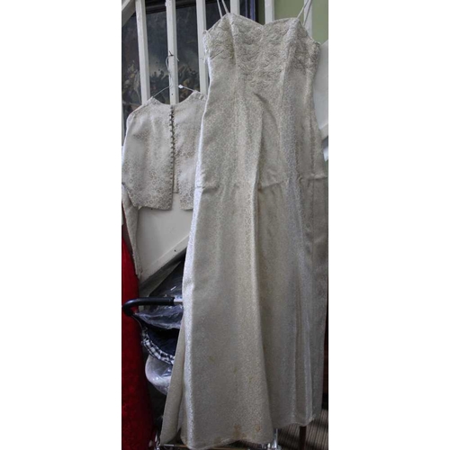 94 - An 'Ayris of Cheltenham' wedding dress with bolero jacket ('Ayris' was bought by Cavendish House lat... 