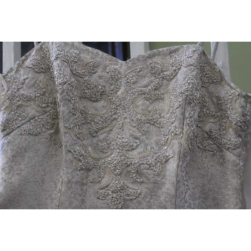 94 - An 'Ayris of Cheltenham' wedding dress with bolero jacket ('Ayris' was bought by Cavendish House lat... 