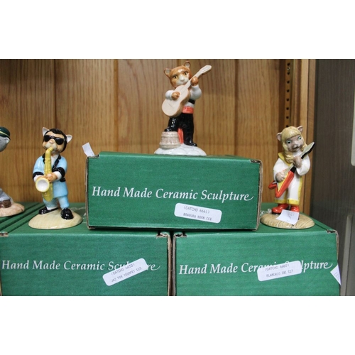 135 - 9 Boxed Beswick Ceramic Animal Band figures