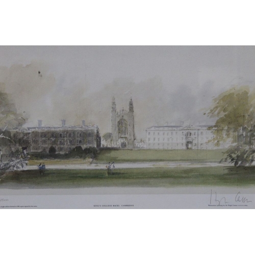 221 - A pair of limited edition Cambridge College prints signed by Hugh Casson