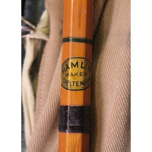 246 - 9.5 ft 2-piece cane rod marked 