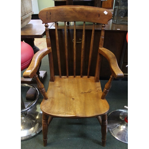 280 - An Elm seated country carver chair