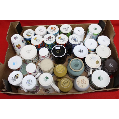 294 - A quantity of collectors mugs, includes such makers as Portmeirion, Denby, Emma Bridgewater etc