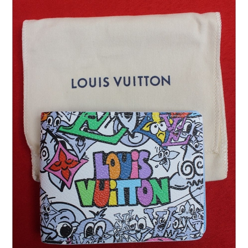 329 - Louis Vuitton Comics wallet, boxed (with receipt)