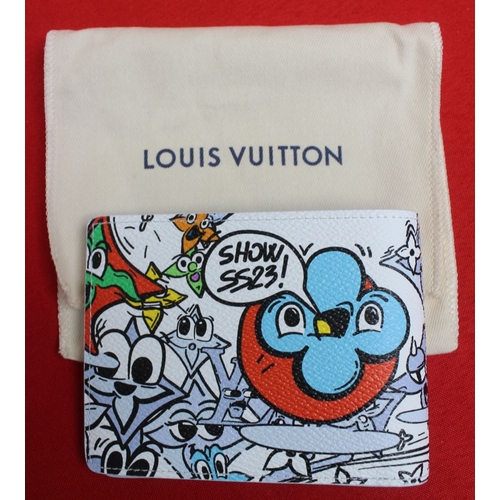 329 - Louis Vuitton Comics wallet, boxed (with receipt)