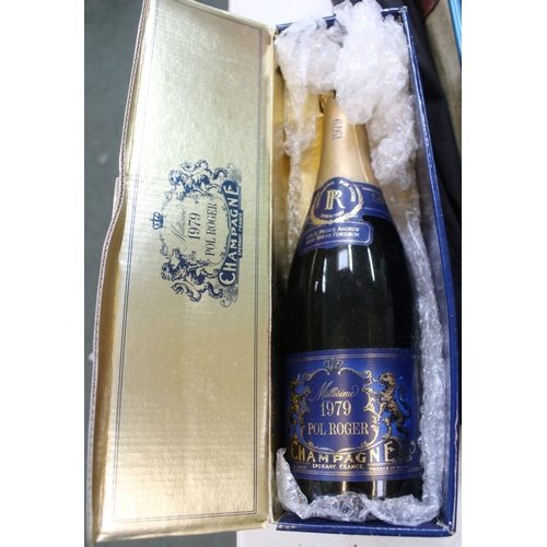 76 - 1979 Pol Roger Champagne (boxed), 1 bottle