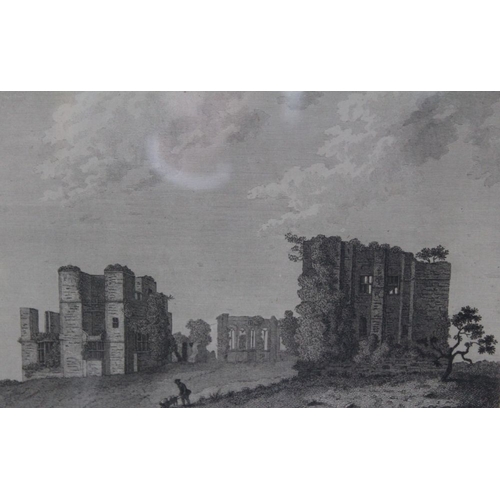 228 - K Wootton, Trinity Lane, Coventry, framed etching, together with a 19th century engraving of Kenilwo... 