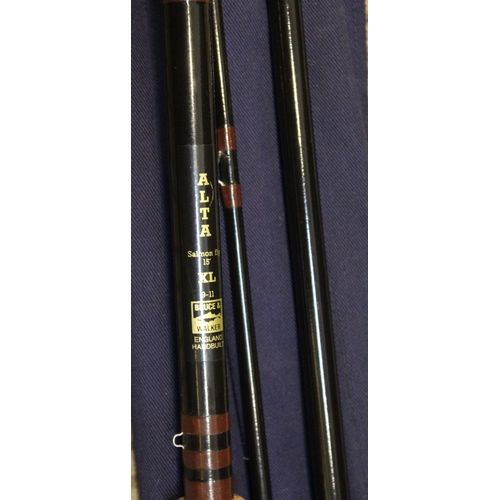 78 - Bruce and Walker Alta XL 9/11 salmon fly rod 15ft as new in original cloth bag