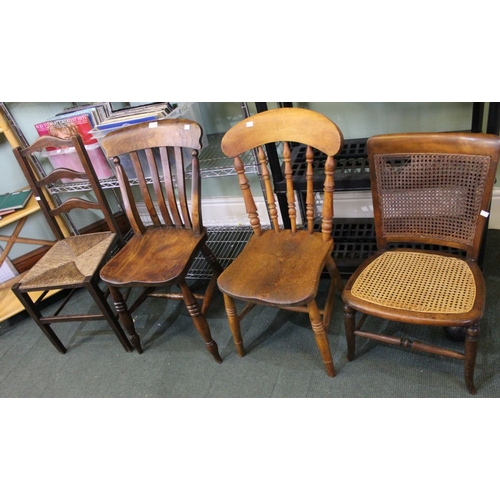 18 - Four assorted chairs