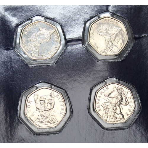 204 - Twelve 1977 Jubilee coins and four 2017 UK Beatrix Potter 50p coins