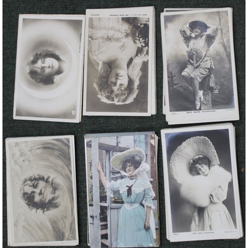 219 - A collection of 84 postcard photo of Miss Marie Studholme