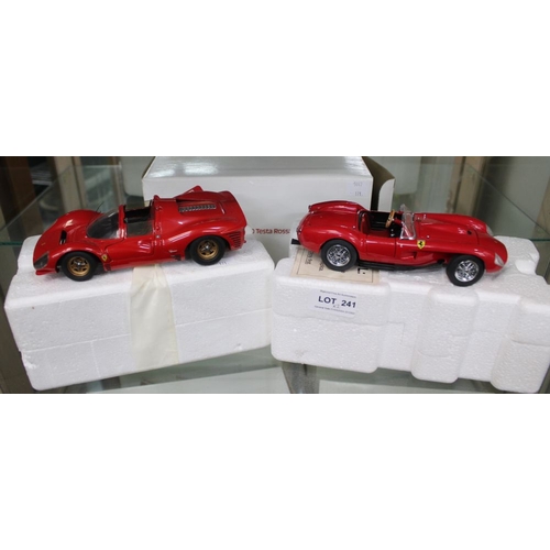 241 - Two Danbury Mint model cars, a 1958 Ferrari 250 Testa Rossa and a Jouef Evolution Ferrari 350 P4 (2)