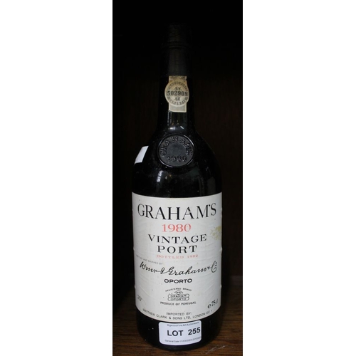 255 - Grahams 1980 Vintage Port, 1 75cl bottle