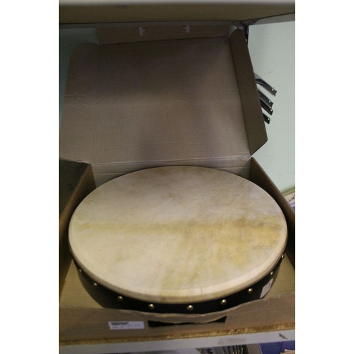 26 - Waltons Bodhran Irish Drum as new in box 18 inches