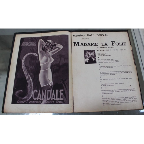 149 - A programme from The Folies Bergere from 1939, together with three ladies compacts c. 1960s, from BE... 