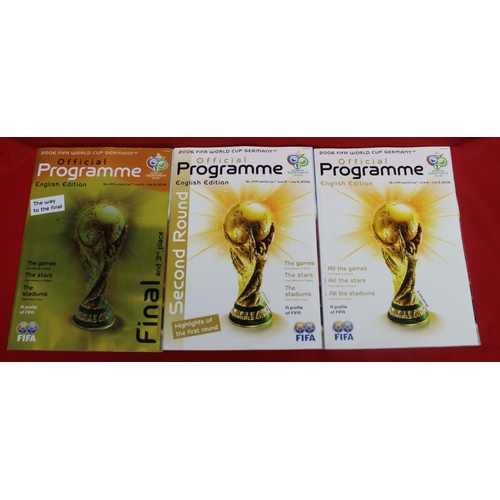 150 - A collection of official football programmes, includes England v Germany FIFA World Cup 2002 Qualifi... 