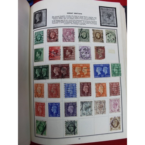 244 - Four stamp albums, one is Germany from 1872, one is Hungary and two mixed World albums (4)