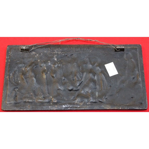 282 - Parca Norrahammar  - a small cast plaque of dancing ladies