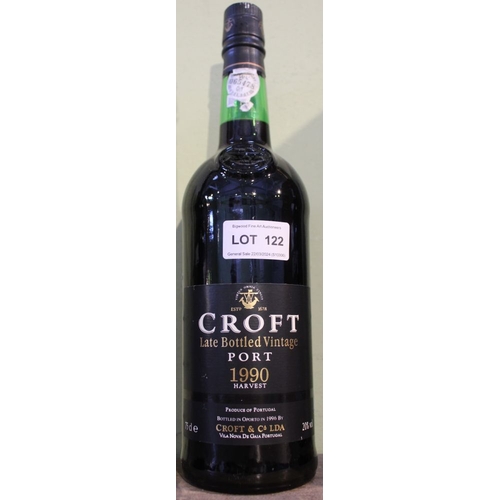 122 - Croft LB vintage port, 1990, 1 bottle