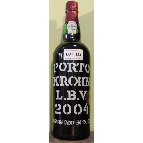 123 - Krohn LB Vintage port, 2004, 1 bottle