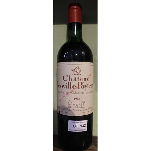 132 - Chateau Leoville Poyferre, 2nd Grand Cru, St Julien, 1967, 1 bottle