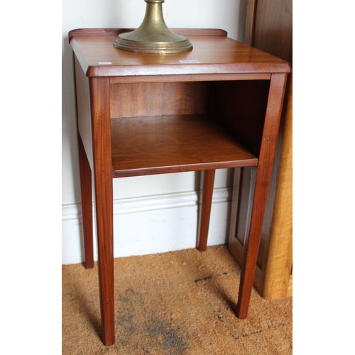 378 - A pair of teak bedside mid century cabinets