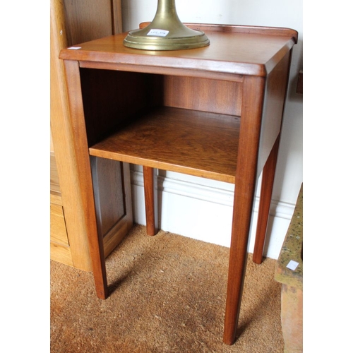 378 - A pair of teak bedside mid century cabinets