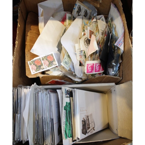 86 - A box containing a wide selection of stamps and first day covers