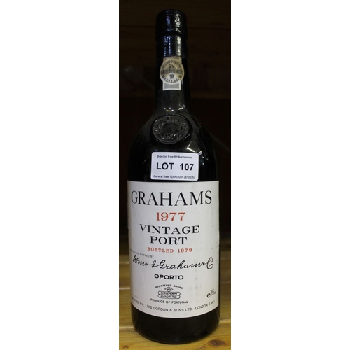 107 - Grahams 1977 vintage port, 1 bottle