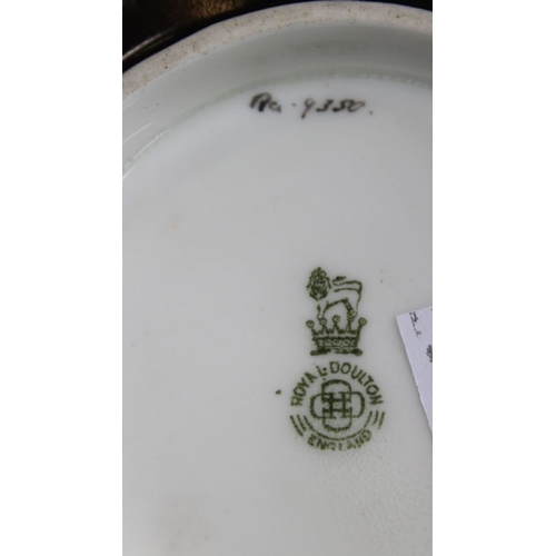 224 - A Royal Doulton ceramic bowl, painted interior signed Woodings, factory mark to base includes the No... 