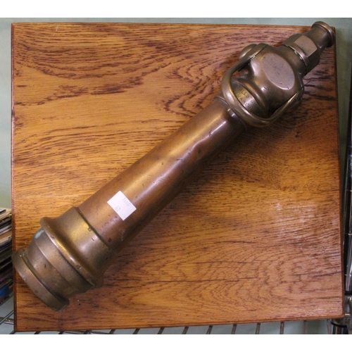 296 - Charles Winn & Co, Birmingham Brass & Copper Fire Hose nozzle