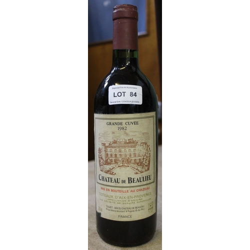 84 - Chateau de Beaulieu 1982, Chateau botted, 1 bottle