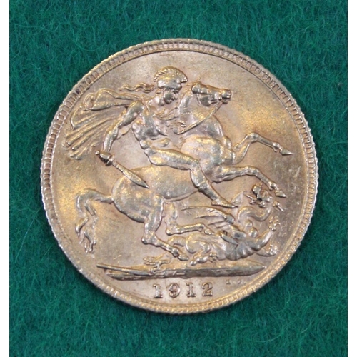 2 - A 1912 full sovereign coin