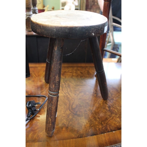 44 - A three legged milking stool