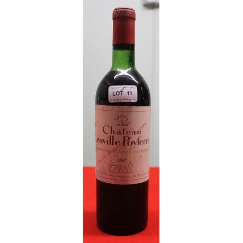 11 - Chateau Leoville Poyferre, 2nd Grand Cru, St Julien 1967 1 bottle