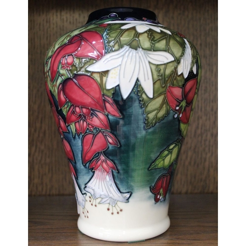 119 - A Moorcroft Nostalgia design pottery vase, tube lined and hand painted decoration, limited edition 1... 