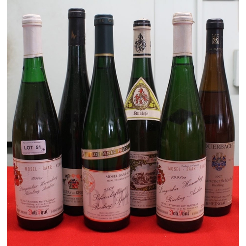 51 - Reichsgraf von Kesselstatt Riesling 2005, 1 bottle
 Marimin Grunhauser Herrenberg Riesling 1988, 1 b... 