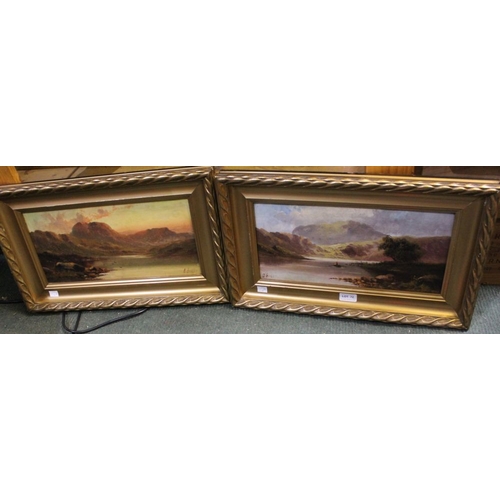 72 - Three original oils of landscape scenes in gilt frames (3)