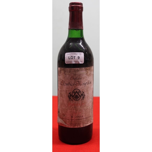 9 - Chateau Colombier Monpelou Pauillac 1970 1 bottle