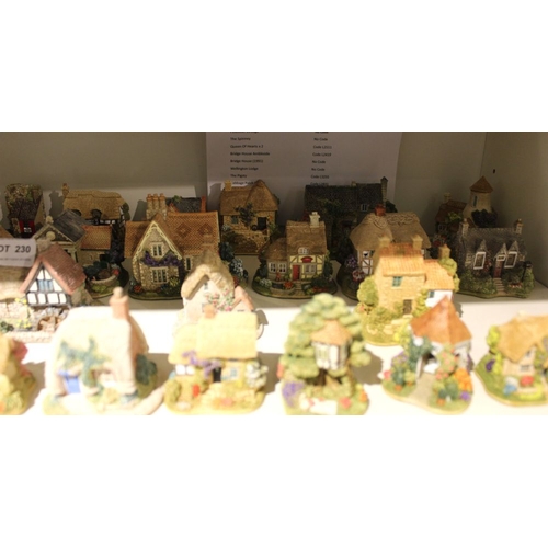 230 - Lilliput Lane - A selection of 31 model cottages various - contents list with serial numbers