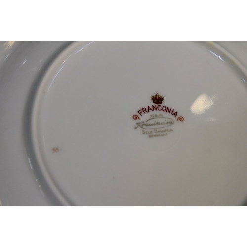 155 - A 'Franconia' dinner service to include plates, terrines cups, saucers etc