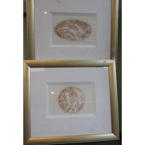 312 - A set of four limited edition Laurence Llewellyn Bowen prints 19/50 artists proofs