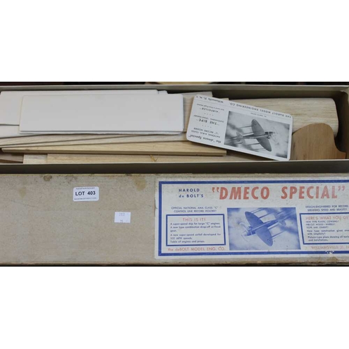 403 - A Dmeco Special vintage model aeroplane kit