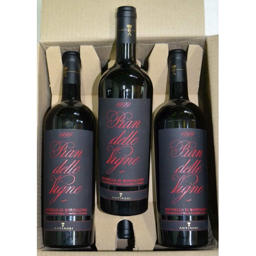 137 - Pian delle Vigne Brunello de Montalcino 1999, 6 bottes