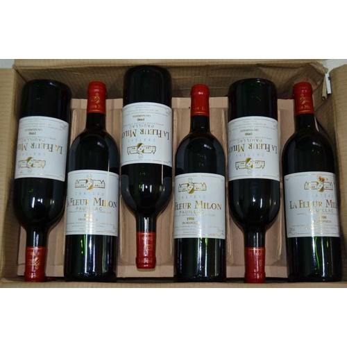 149 - Chateau la Fleur Milon Pauliac Cru Bourgeois 1990, 12 bottles