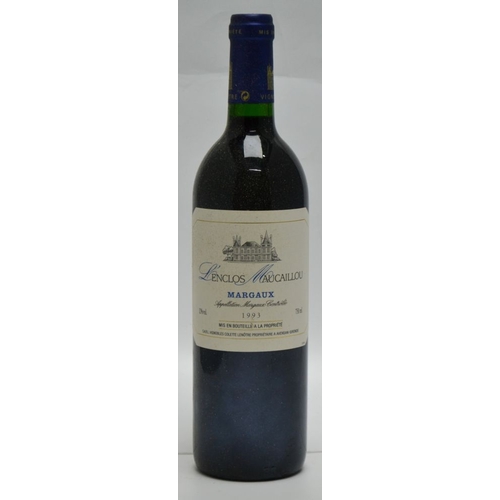 154 - Lenclos Maucaillou Margaux 1993, 12 bottles