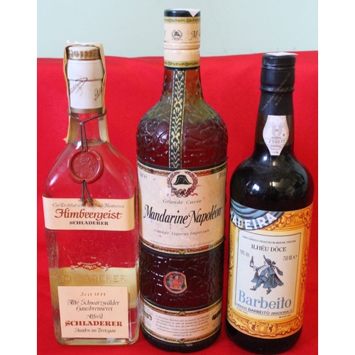 173 - Mandarine Napoleon Liqueur, 1 bottle
 Barbeito Madeira, 1 bottle
 Schladerer Himbeergeist, 1 bottle