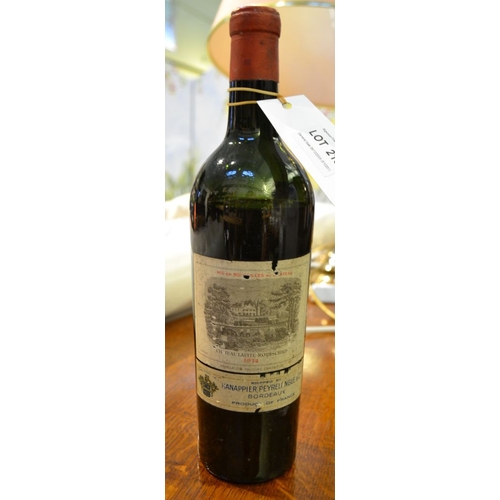 215 - Chateau Lafite Rothschild Premier Cru Classe, Pauillac (low fill), 1934 1 bottle